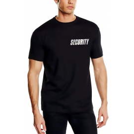 SECURITY - T-SHIRT - reflektierender Druck vorne + hinten Sicherheitsdienst Türsteher Ladendetektive Einlasskontrolle S M L XL XXL 3XL 4XL 5XL