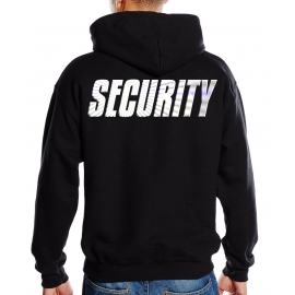 SECURITY - SWEATSHIRT mit Kapuze - reflektierende Folie