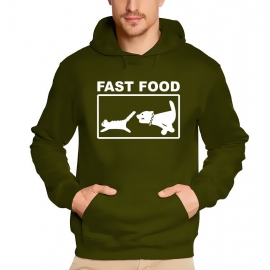 Fast Food - Sweatshirt mit Kapuze HOODIE