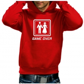 GAME OVER - HOODIE SWEATSHIRT MIT KAPUZE