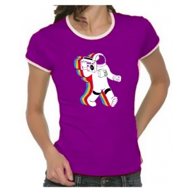 Funky moon man - Astronaut - T-shirt girly Ringer