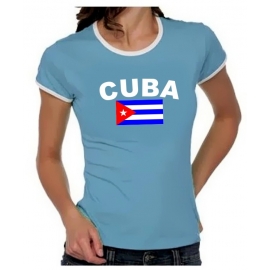 KUBA FLAGGE Cuba libre Girly Ringer S M L XL