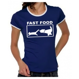 FAST FOOD Girly Ringer S M L XL