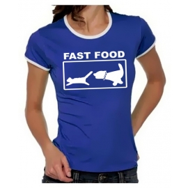 FAST FOOD Girly Ringer S M L XL