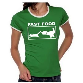 FAST FOOD Girly Ringer S M L XL