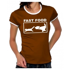 FAST FOOD Girly Ringer S M L XL