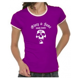 glory and fame south bronx NYC Girly Ringer S M L XL