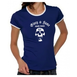 glory and fame south bronx NYC Girly Ringer S M L XL