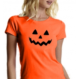 Halloween T-SHIRT Kürbis Kinder + Erwachsene orange