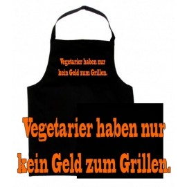 Vegetarier haben nur kein Geld zum grillen! GRILLSCHÜRZE