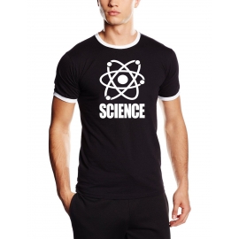 SCIENCE -  RINGER T-SHIRT S M L XL XXL XXXL