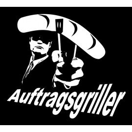 Auftragsgriller - Grillschürze - grillen Grill Schürze schwarz