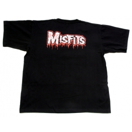 MISFITS - T-SHIRT DRUCK VORNE + HINTEN LOGO L + XL