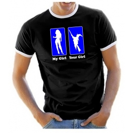 My Girl - Your Girl - T-Shirt Ringer S M L XL XXL