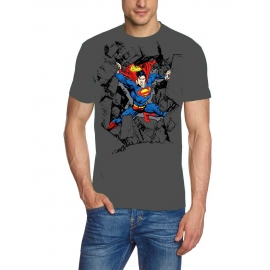 SUPERMAN - SMASHROCKS - dunkelgrau - T-shirt -