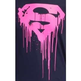 SUPERMAN navy/pink NEU  T-Shirt S M L XL XL