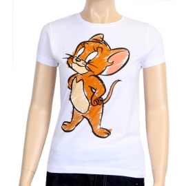 TOM UND JERRY DAMEN SHIRT T-SHIRT