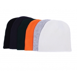 RIB BEANIE -  Mütze für Damen und Herren vers. Farben