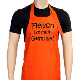 Fleisch ist mein Gemüse Grillschürze vers. Farben - grillen - BB