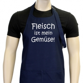 Fleisch ist mein Gemüse Grillschürze vers. Farben - grillen - BB