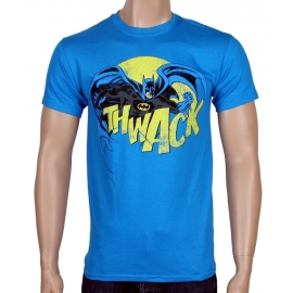 BATMAN THWACK Vintage Logo Blau -  T-Shirt, GR.S M L XL