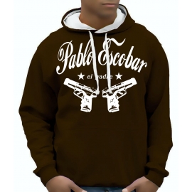 PABLO ESCOBAR - el padre Hoodie Sweatshirt der Pate Mafia - div.