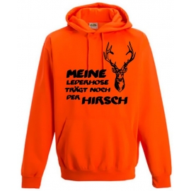 Meine Lederhose trägt noch der Hirsch - NEON HOODIE Oktoberfest