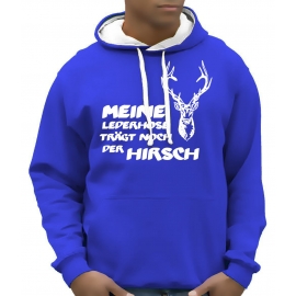 Meine Lederhose trägt noch der Hirsch - Oktoberfest Hoodie Wiesn