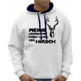 Meine Lederhose trägt noch der Hirsch - Oktoberfest Hoodie Wiesn