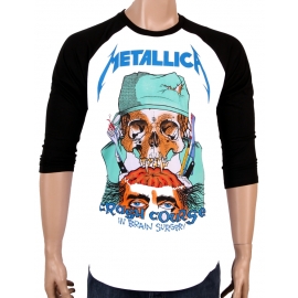 METALLICA baseball longsleeve CRASH COURSE BRAIN SURGERY T-Shirt