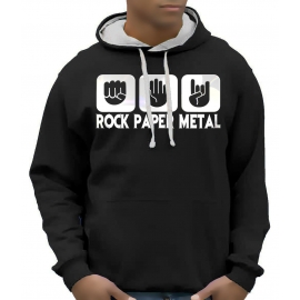 ROCK PAPER METAL - HEAVY METAL - Sweatshirt mit Kapuze - Hoodie