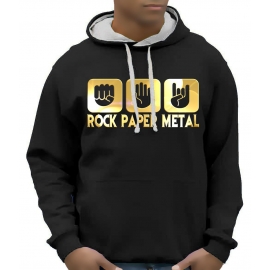 ROCK PAPER METAL - HEAVY METAL - Sweatshirt mit Kapuze - Hoodie