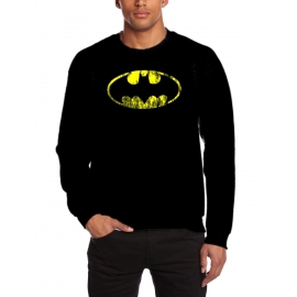 BATMAN Crew Neck Sweatshirt Vintage Logo Schwarz,GR.S M L XL