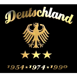 WM 2014 Fußball Deutschland Adler Gold 3 Sterne T-Shirt S M L XL