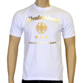 WM 2014 Fußball Deutschland Adler Gold 3 Sterne T-Shirt S M L XL