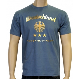 WM 2014 Fußball Deutschland Adler Gold 3 Sterne T-Shirt S M L XL