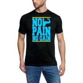 NO PAIN - NO GAIN !  T-Shirt div. Farben S M L XL 2XL 3XL 4XL 5X