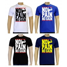 NO PAIN - NO GAIN !  T-Shirt div. Farben S M L XL 2XL 3XL 4XL 5X