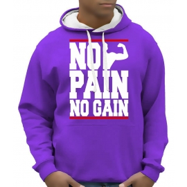 NO PAIN - NO GAIN ! Hoodie Sweatshirt mit Kapuze Hoodie Sweater 