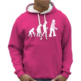 ROBOT EVOLUTION Hoodie Sweatshirt mit Kapuze Hoodie Sweater S M 