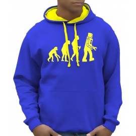 ROBOT EVOLUTION Hoodie Sweatshirt mit Kapuze Hoodie Sweater S M 