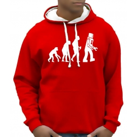 ROBOT EVOLUTION Hoodie Sweatshirt mit Kapuze Hoodie Sweater S M 