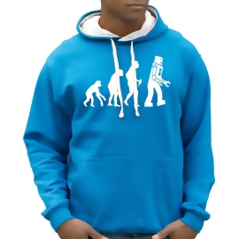 ROBOT EVOLUTION Hoodie Sweatshirt mit Kapuze Hoodie Sweater S M 