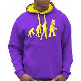 ROBOT EVOLUTION Hoodie Sweatshirt mit Kapuze Hoodie Sweater S M 