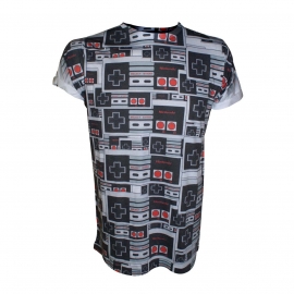 NINTENDO CONTROLLER all over print T-Shirt S M L XL XXL