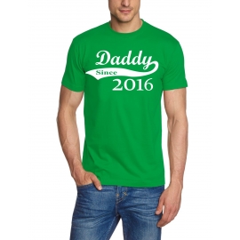 DADDY since 2016 T-Shirt div. Farben S M L XL 2XL 3XL 4XL 5XL