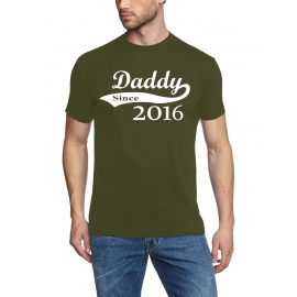 DADDY since 2016 T-Shirt div. Farben S M L XL 2XL 3XL 4XL 5XL