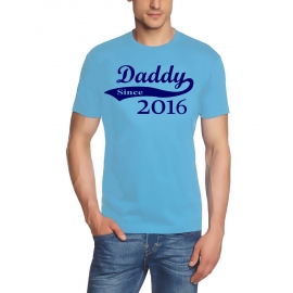 DADDY since 2016 T-Shirt div. Farben S M L XL 2XL 3XL 4XL 5XL