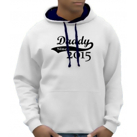 DADDY since 2015 - Hoodie Sweatshirt mit Kapuze Hoodie Sweater S