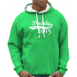 DADDY since 2015 - Hoodie Sweatshirt mit Kapuze Hoodie Sweater S